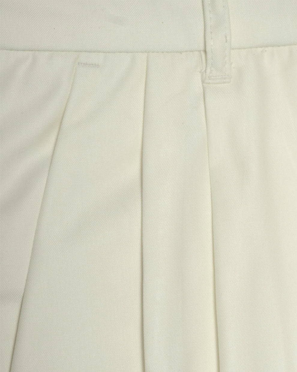 Classic Off White Pleated Women Pants