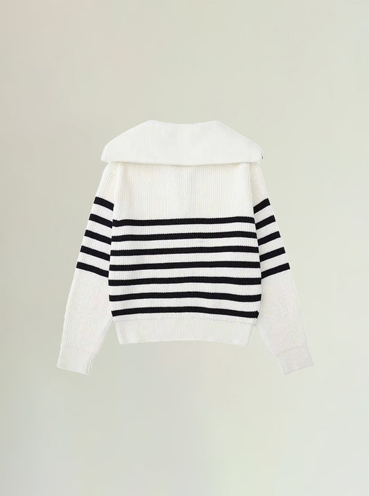 Lining zipper sweater women