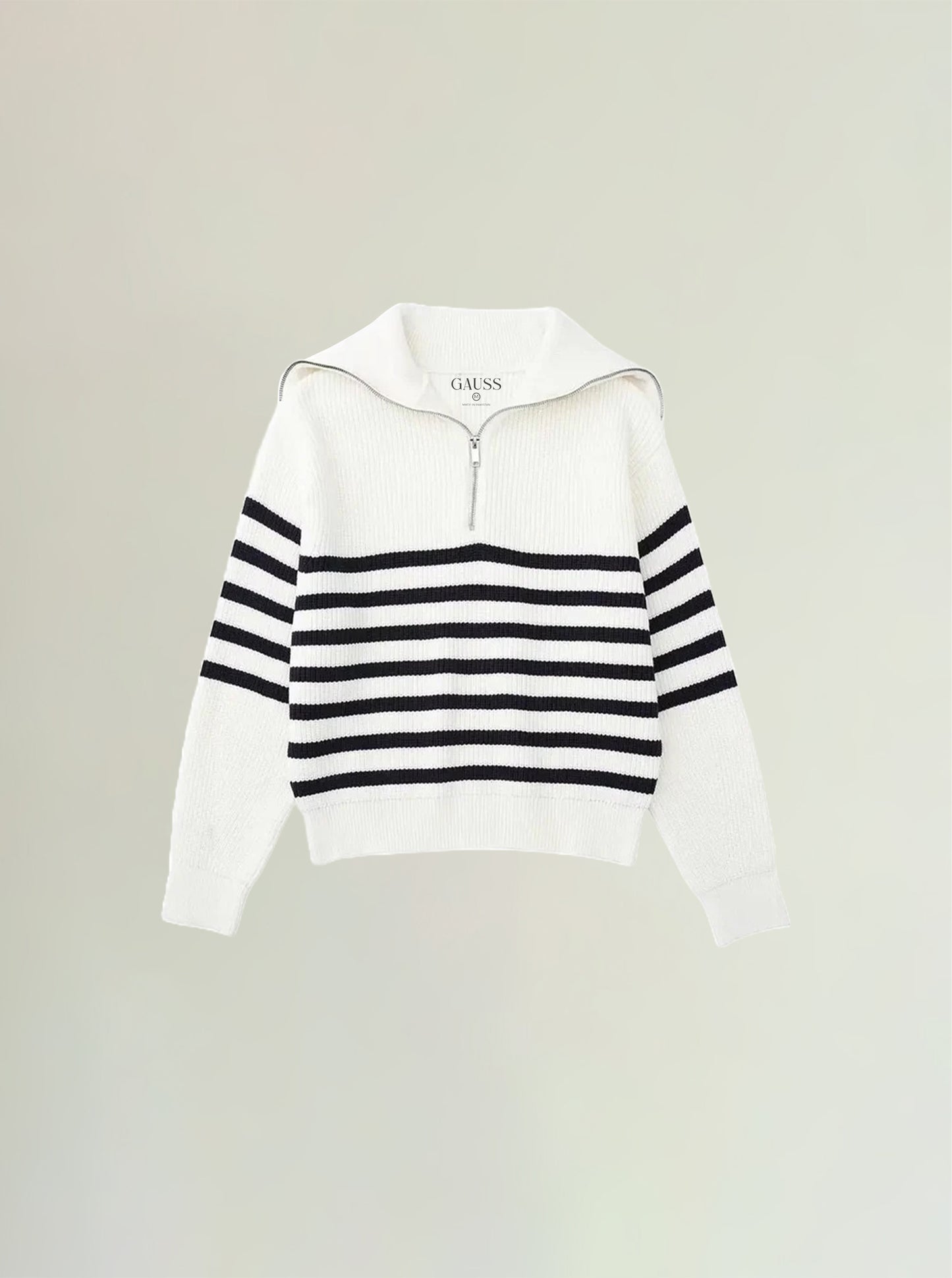 Lining zipper sweater women